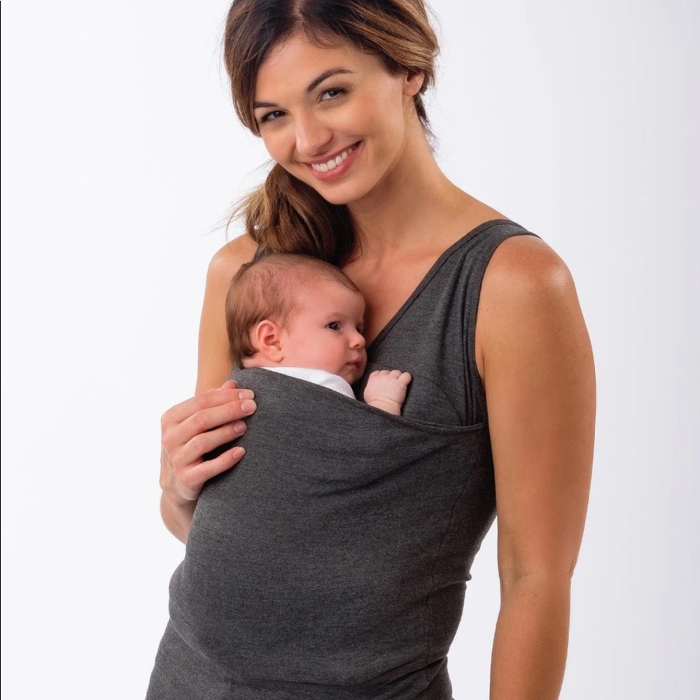 Lalabu Soothe Babywearing Shirt Gray Like New! S